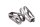 Kettingspanner, achterbrug, linksachter Honda CBR 1100 XX Blackbird SC35 97-98