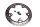 achterremschijf, geperforeerd, remschijfring BMW K 1300 S K40 0508 09-15
