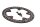 achterremschijf, geperforeerd, remschijfring BMW K 1300 S K40 0508 09-15