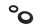 Gaffelbroafstandsstykke, gummiring øverst, affjedring BMW K 1300 S K40 0508 09-15