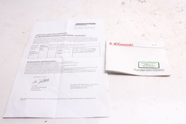 Customer service pass Operating instructions Kawasaki ER 5 Twister ER500A/B-D 01-06