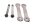 Spanstang, schokdemper, achterbrug, chassis, koppeling Kawasaki KLV 1000 KLV1000A 04-06
