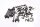 Engine screws, screw set, set of holders, fasteners BMW K 1100 RS 0522 92-97