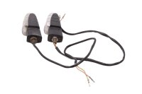 Front turn signal pair, left and right, clear glass, orange insert Derbi GPR 125 Nude 07-07
