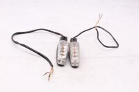 Front turn signal pair, left and right, clear glass, orange insert Derbi GPR 125 Nude 07-07