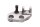 Footrest bracket holder plate front left Kawasaki KLV 1000 KLV1000A 04-06