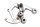 Plaque de support du repose-pieds avant droit Triumph Sprint ST 1050 215NA 05-10