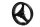 Forhjulsfælg 3-eget sort 2,5x18 aluminiumsfælg for BMW K 1100 RS 0522 92-97