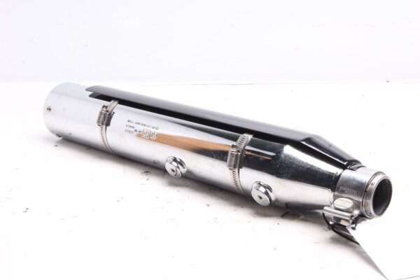 Silenziatore di scarico cromato Harley Davidson universell
