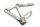 Passenger footrest bracket, rear left Yamaha FZS 600 Fazer RJ02 98-99