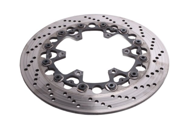 Front left drilled floating brake disc for BMW K 1100 RS 0522 92-97