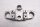 Upper fork bridge, steering head mount, Showa clamp BMW F 650 GS R13 0172 00-03