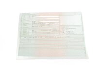 Type plate documents Ducati Monster Dark ZDM300AA 98-01