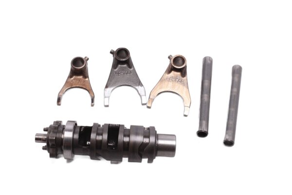 tambour de sélection, fourchettes de sélection, arbre, boîte de vitesses Kawasaki KLV 1000 KLV1000A 04-06