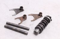 tambour de sélection, fourchettes de sélection, arbre, boîte de vitesses Kawasaki KLV 1000 KLV1000A 04-06