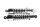 Rear left and right chrome strut set with tension strut Harley Davidson universell