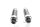 Rear left and right chrome strut set with tension strut Harley Davidson universell
