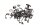 Motorschrauben Lager Motorblech Klemmen Satz Suzuki GSF 1200 Bandit GV75A 96-00