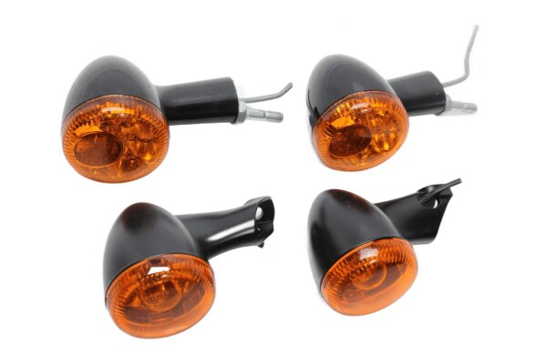 Clignotants noirs et orange avant arrière gauche droite Harley Davidson universell