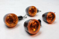 Clignotants noirs et orange avant arrière gauche droite Harley Davidson universell