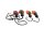 Front and rear left and right indicator set, orange housing Yamaha FZ8 800 N 11-11
