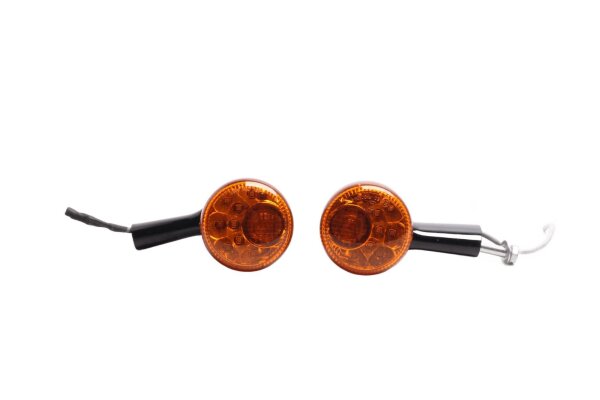 Rear turn signal set, left and right, universal, black Harley Davidson universell