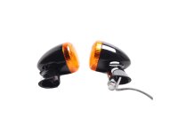 Rear turn signal set, left and right, universal, black Harley Davidson universell