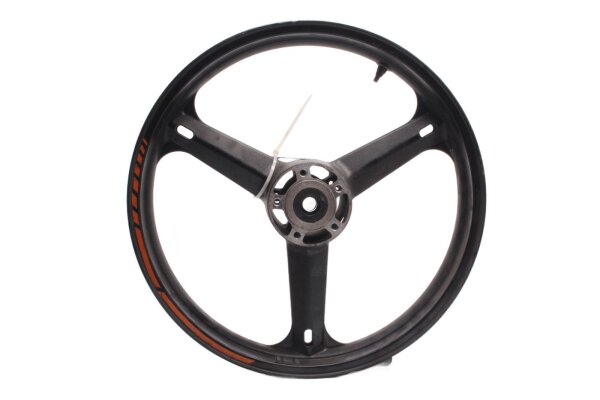 Forhjulsfælg 3-eget sort foran Kawasaki KLV 1000 KLV1000A 04-06