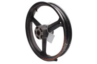 Forhjulsfælg 3-eget sort foran Kawasaki KLV 1000 KLV1000A 04-06