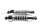 Rear left and right strut pair, chrome shock absorbers Harley Davidson universell