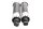 Rear left and right strut pair, chrome shock absorbers Harley Davidson universell