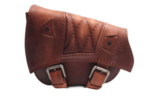 Leather saddlebag, tool bag, side case, vintage brown Unbekannt Konvolut