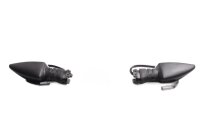 Front turn signal pair, left and right, tinted, clear glass, orange Yamaha YZF-R 125 A 24-24