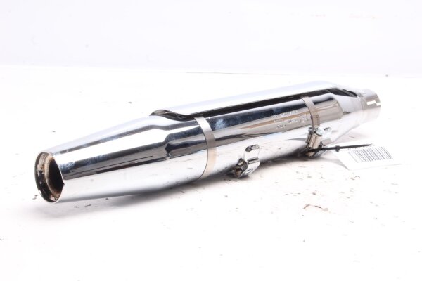 Exhaust muffler chrome silencer universal clamp Harley Davidson universell