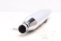 Exhaust muffler chrome silencer universal clamp Harley Davidson universell