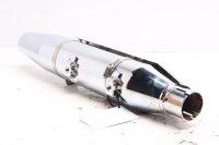 Exhaust muffler chrome silencer universal clamp Harley Davidson universell