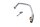 Crash bars, protective bars, right side, chrome mounting Moto Guzzi California 3 VW 87-94