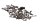 Screw set fairing frame engine mount rest BMW F 650 CS K14 02-05