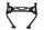 Geweih Träger Frontmaske vorne oben BMW K 1200 R K12R K43 0584 05-08