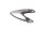Rear left footrest cover and splash guard Triumph Sprint ST1050 215NA 05-10