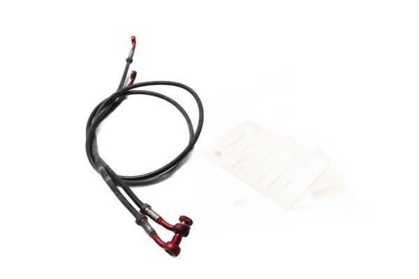 Steel braided brake line set front left Honda XRV 750 Africa Twin RD04 90-92