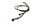 Steel braided brake line set front left Honda XRV 750 Africa Twin RD04 90-92