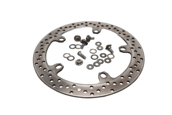 Bremsscheibe vorne rechts gelocht mit Schrauben BMW K 1200 R K12R K43 0584 05-08