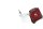 Left side panel, red ventilation grille Triumph Sprint ST1050 215NA 05-10