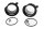 Intake funnel, air funnel, gasket set Aprilia SL 1000 Falco ZD4PA 99-04
