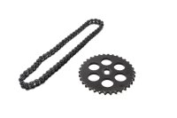 Oliepompketting, aandrijftandwiel, distributieketting, tandwielset Honda CBX 650 RC13 83-87