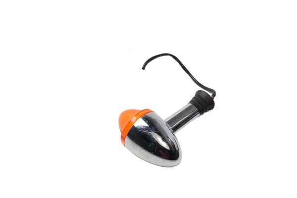 Blinker Chromgehäuse orange Linse universal Ersatz Oldtimer Triumph universell