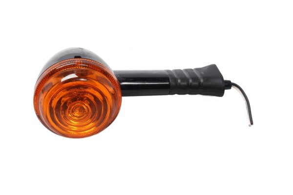 Blinker Gehäuse rund orange Universal Anschlusskabel Motorrad Triumph universell
