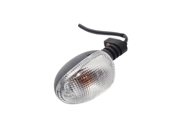 Blinker klar Linse Glühlampe schwarz universal Motorrad Triumph universell