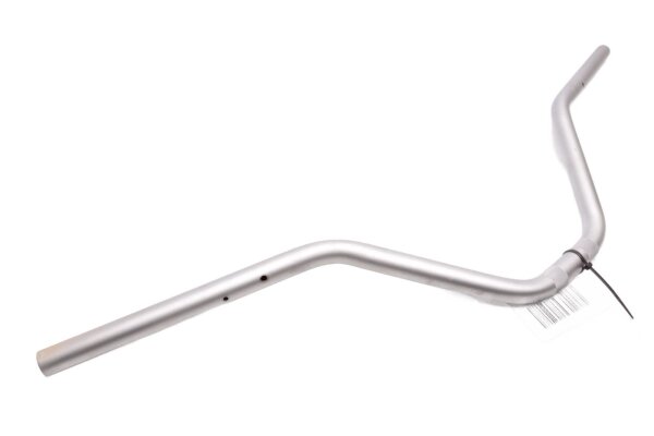 Manillar 22mm universal curvo moleteado aluminio plata Lenker universell